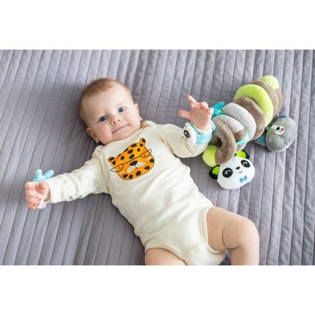 Stretching - spiral with toys arc on a stroller / crib for babies 0+ "Pandochka", Baby Me-4