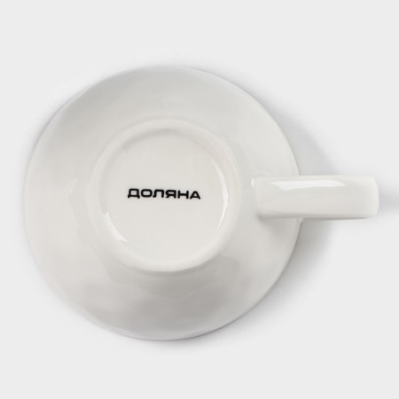 Cup porcelain shade "Cosmos", 250 ml, blue color-3