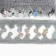 Braid with coins, holography, silver corners, in a roll 20 meters