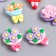 Decor for creativity plastic "Bouquet of flowers" set 8 pcs mix 2.2x2.9x0.7 cm