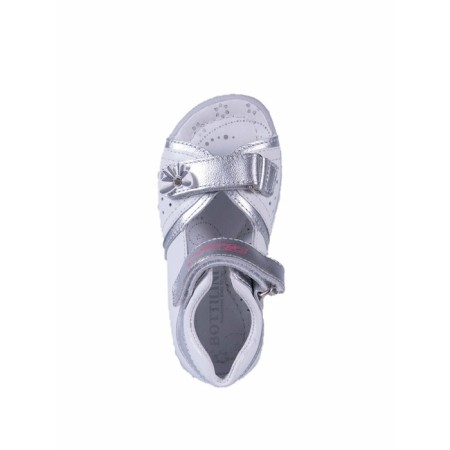 Baby sandals, size 19, silver color-2