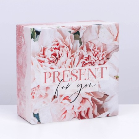 Box Gift team, packaging, "Pressent", 15 x 15 x 7 cm-4