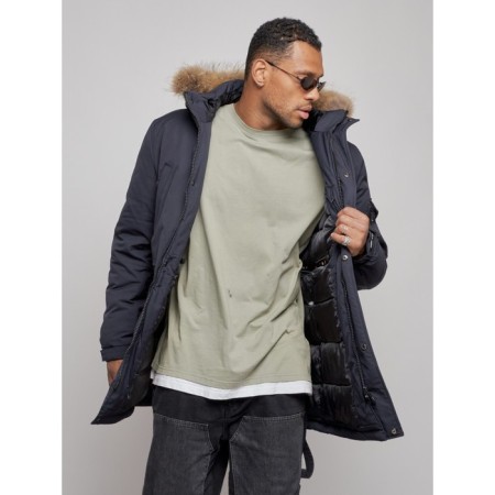 Lengered male winter, size 56, dark blue color-8