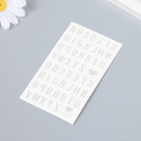 Black waterproof tattoo on the body "letters/numbers" mix 10.5x6 cm-2