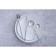 A set of cutlery made of stainless steel Magistro "Blink", 4 objects, silver color
