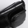 Female bag with pockets of leatherette, black