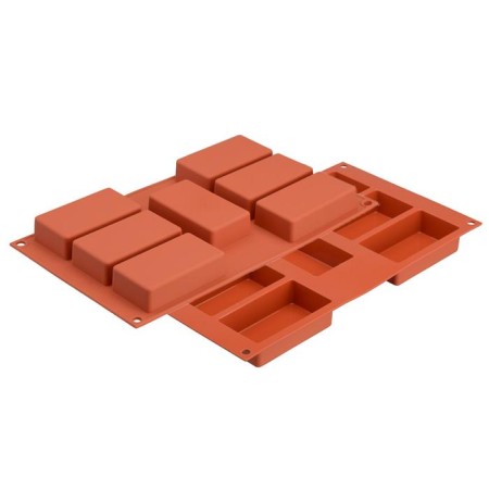 Form for the preparation of cakes Rettangolo, silicone