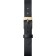 Watch strap, female, 10 mm, genuine leather, black