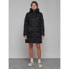 Coat insulated winter female, size 52, black color