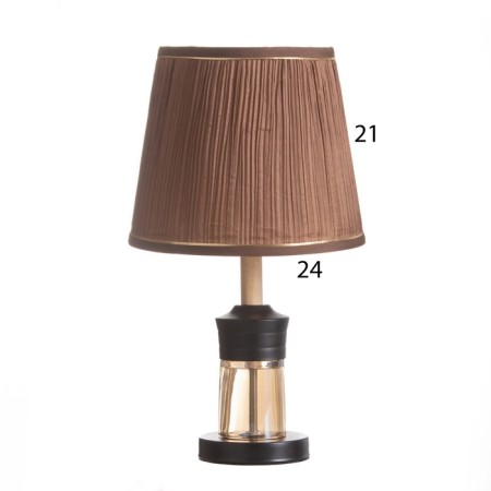 Threshold lamp "Louise" 1x40W E27 1x5W LED Black/Chocolate 25x25x43cm-5