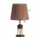 Threshold lamp "Louise" 1x40W E27 1x5W LED Black/Chocolate 25x25x43cm