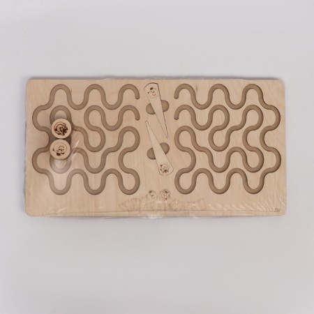 Puzzle interhemispheric board "Spider and hashtag"-8