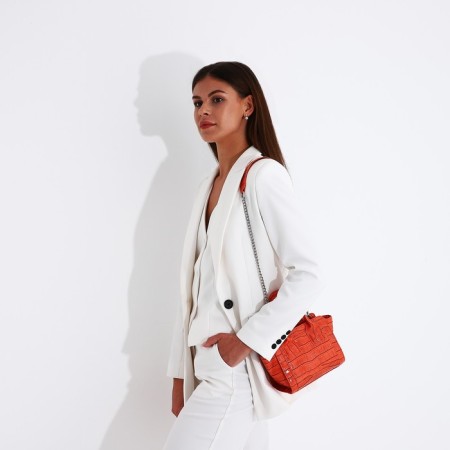 Bag Female Tout with Lightning, Orange color-7