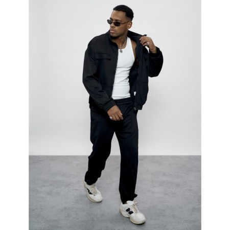 Sports suit men's, size 50, black color-9