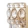 Bra "Landria" E14 40W gold 32x20x20cm