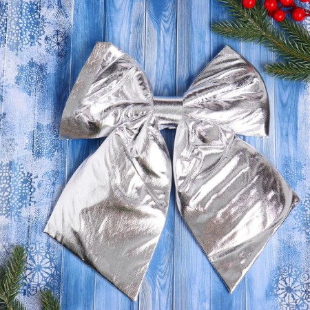 Jewelry decoration "Bow Losk" 24x26 cm, silver