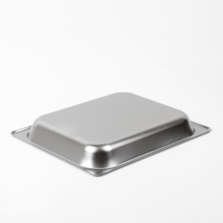 Gastrootiness 1/2 of stainless steel, 40 mm, 32.5 × 26.5 × 4 cm, thickness 0.8 mm-1