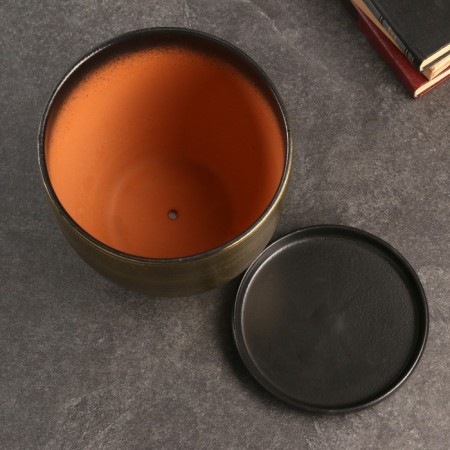 Flower pot "sophistication" brown, 4.7 liters-2