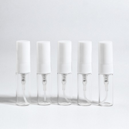 A bottle for storage, with a sprayer, 3 ml, packing - 5 pcs, white color-4