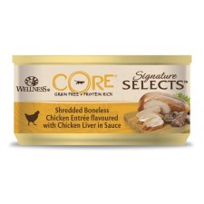 Canned Core Signature Selects for cats, chicken/chicken liver, minced meat in the sauce, 79 g