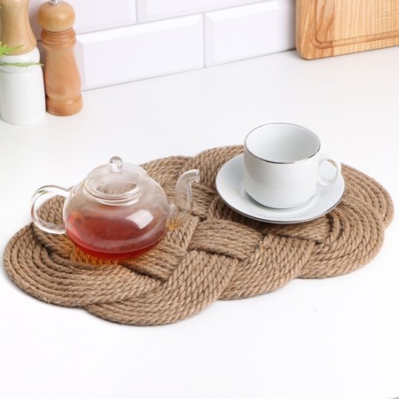 Napkin on the table "Geometry", 50 x 25 cm, polyester fiber-1