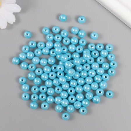 Set of beads "Pearls" d 8 mm, 250 gr, gray-blue