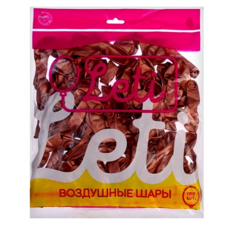 Latex ball 5 ", chrome, set 100 pcs., Color Rose Gold-1