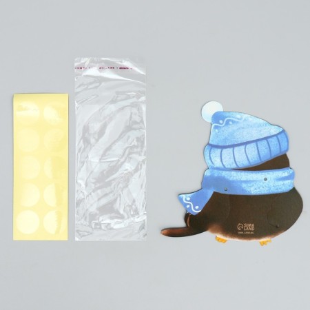 Package for sweets "Snegier", 11 x 6 cm, New Year-3