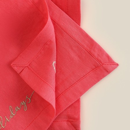 Nab. Sl Home "Holid" 40x40cm-4pcs, Lenon 100%, 170 g/m2-4
