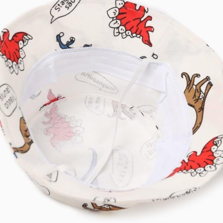 Panama Children's Minaku "Dinosaurs", white color, rr 49-50-3
