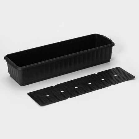 Box for flowers with a drainage grill, 9.5 l, color mix-2
