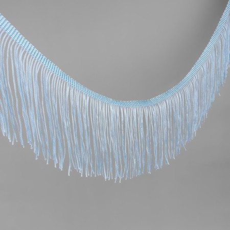 Decorative braid "Furrm", 10 cm, 5 ± 0.5 m, the color of the sky blue