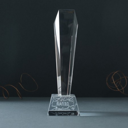 Souvenir Glass stele "Prize - do" 8x8x22 cm-5