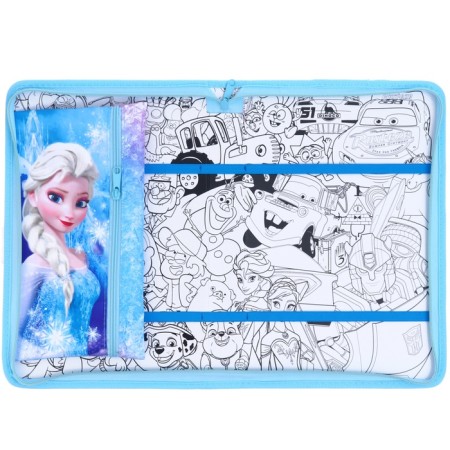 A4 labor folder with a pencil case, on lightning, textiles, cold heart-2