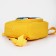 Baby backpack on lightning, 3 outer pockets, yellow color