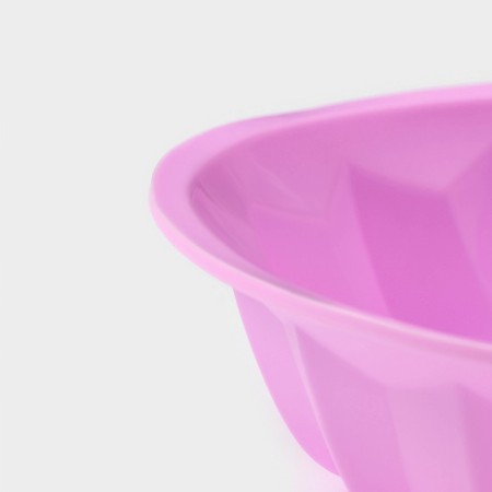 The form for baking the share "German cupcake. Custard ", silicone, 21.5 × 5 cm, pink color-4