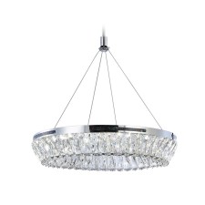 Люстра светодиодная подвесная с хрусталём Ambrella light, Traditional, TR5022, LED, 47 Вт, 3290Lum, 3000-6400К, цвет хром
