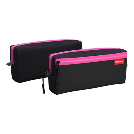 Penal soft, 2 compartments, volumetric, 100 x 210 x 50 mm, Erich Krause, Black & Pink 48999