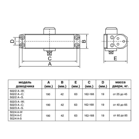 DEDER "DD DD 502/3 A-B, 40-65 kg, Black Color-1