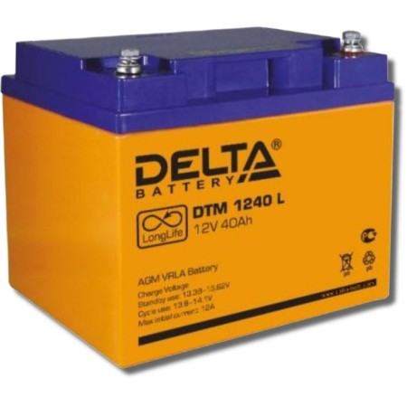 Battery Delta DTM1240 L, 12 V, 40 A/h
