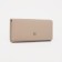 Women's wallet on magnets, beige color