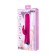 A vibrator with a clitoral stimulator Jos Balle, pulsating, pink, 23 cm