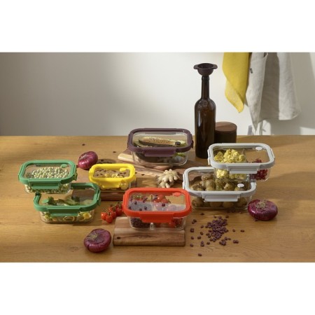 Container for baking and storage Smart Solutions, rectangular, with a lid, 1.5 l, the color is dark blue-3