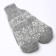 Women's mittens, gray/white color, size 20-22