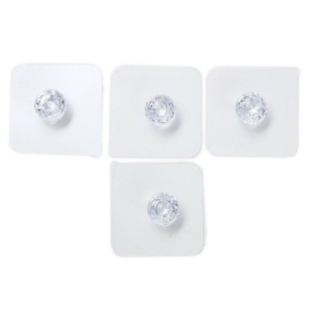 Hand button with an adhesive surface of the tundra, transparent, set 4 pcs.-1
