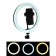 LED ring lamp Luazon CB-32, 10 "(26 cm), 10 W, 3 modes, works from USB