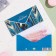 Money envelope "Happy Birthday!" Glitter, Congrev, blue background, 17 x 8 cm