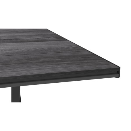 Folding table "Lunge Quadro", 910 × 910 × 750 mm, DPP gray / frame metal black matte-4