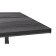 Folding table "Lunge Quadro", 910 × 910 × 750 mm, DPP gray / frame metal black matte