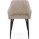 Steve Metal/velor, black/beige 52x68x81 cm